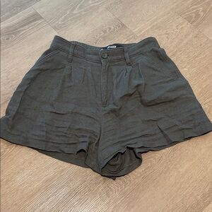 Hollister Women's High Waist Shorts - Dark Gray